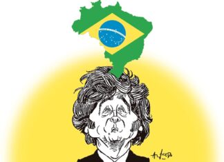 Milei celebra la victoria de Flavio en Brasil, pero para Caputo la tristeza não tem fim