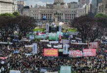 Marcha. La irónica frase de Monteoliva sobre los incidentes en el Congreso: “Así los universitarios reclaman sus derechos”