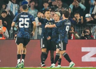 La selección argentina goleó 7-0 a Burkina Faso y se floreó en la previa a la despedida de Messi